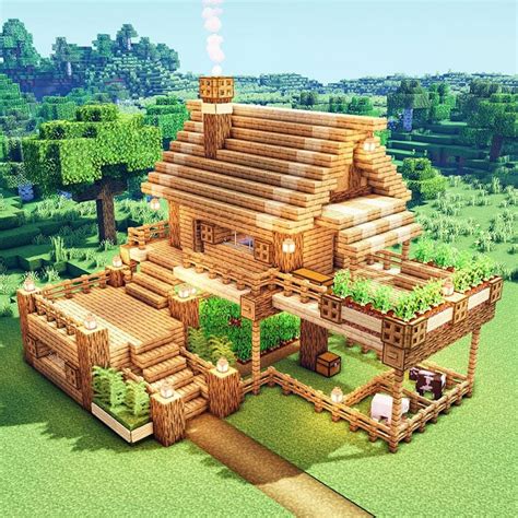 Starting out with a simple design, this house can be built in Minecraft in record time. . Cute minecraft houses easy